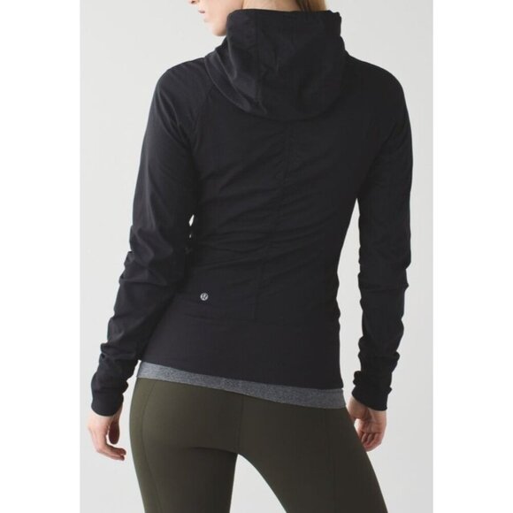 Lululemon In Flux Black Reversible Full Zip Hoodie Jacket - Picture 3 of 16